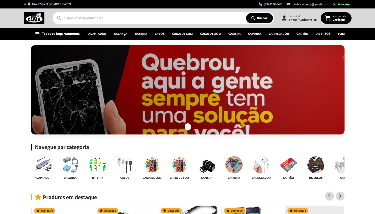 Loja virtual Amsys